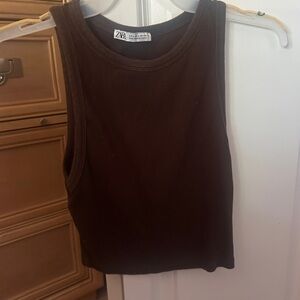 Zara Women's Brown Tank Top